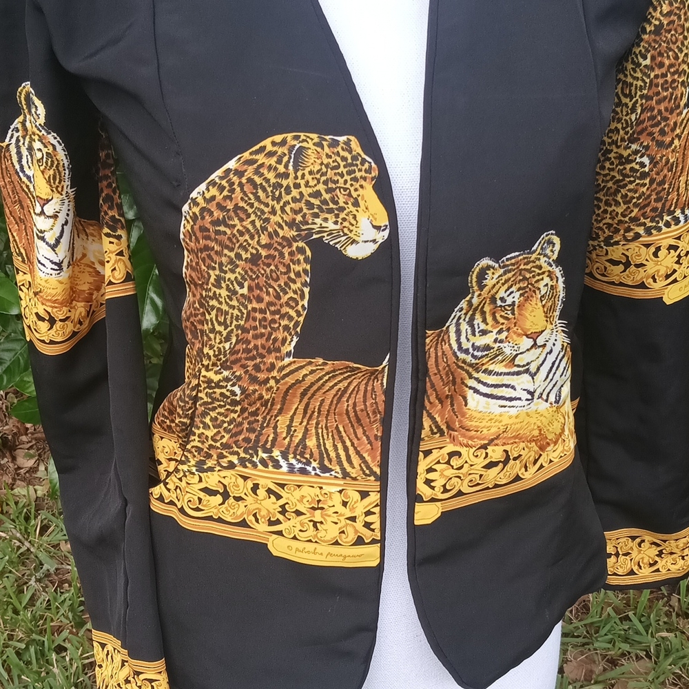 '80s, '90s, Epic Vintage Leopard Print Cropped jacket XSmall - Picture 2 of 8